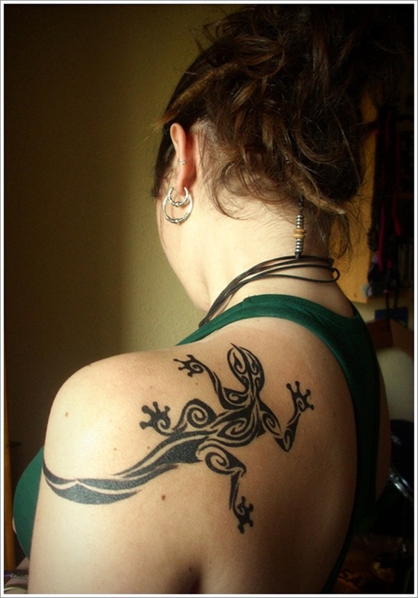 Desenhos e significados impressionantes do tatuagem do lagarto 1 