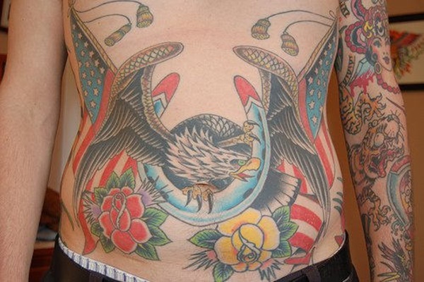 40 melhores exemplos de tatuagens de estômago 31 