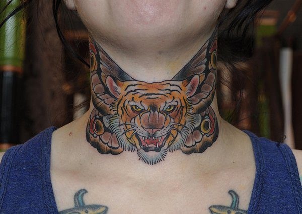 Desenhos de tatuagem de pescoço e idéias15 