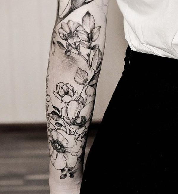 tatuagem de manga de flor-48 