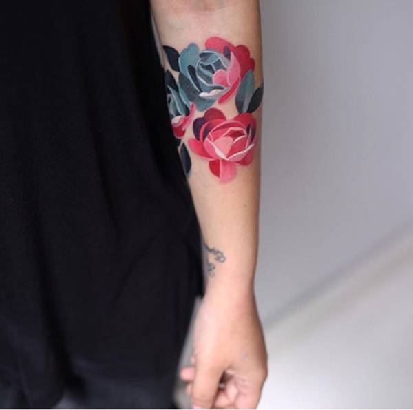 desenhos de tatuagem de flores (80) 