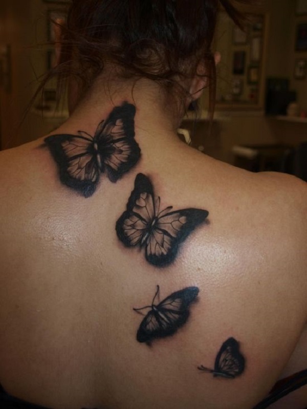 Tatuagem de borboleta 3D 17 