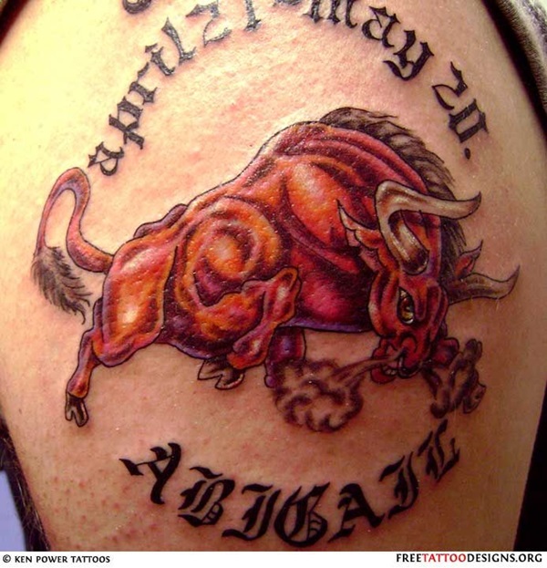 35 desenhos de tatuagem de touro e idéias 24 