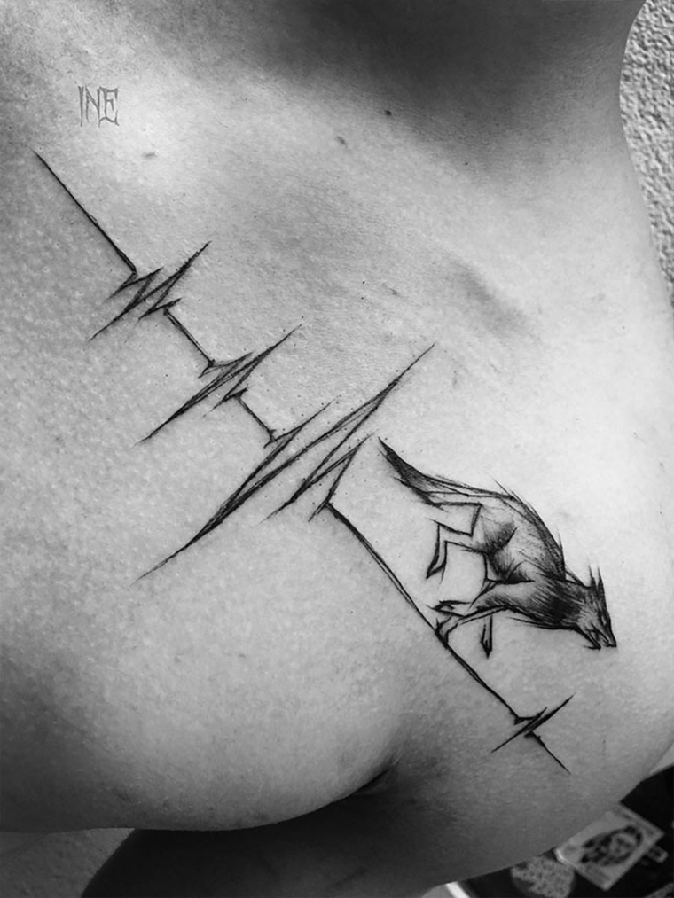 Lobo-tatuagem-heartbeat-corrazon-opções 