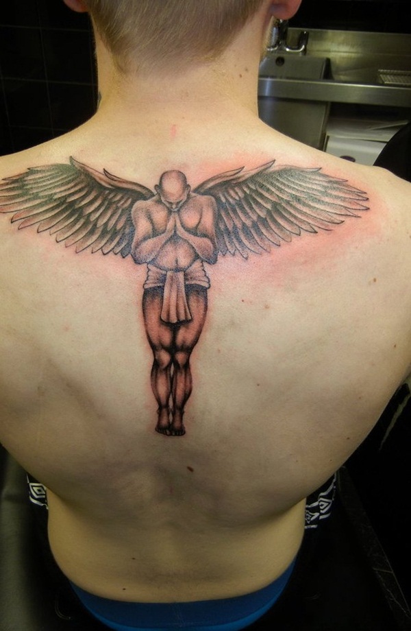 Desenhos de tatuagem de anjo e ideas17 