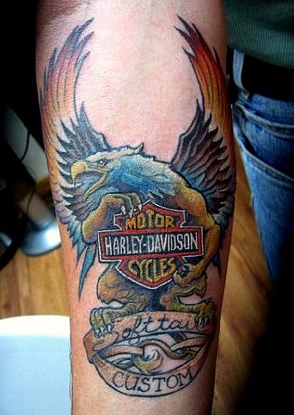 Idéias e inspirações únicas do tatuagem de Harley Davidson 12 