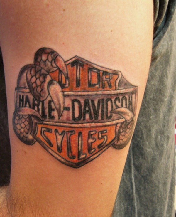 Idéias e inspirações únicas do tatuagem de Harley Davidson 35 