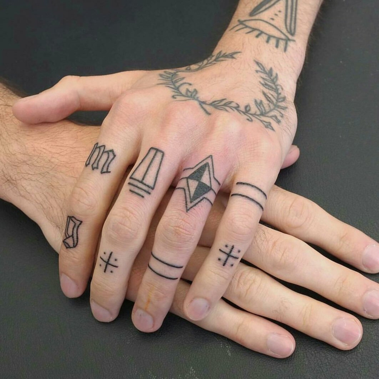 várias tatuagens-decos-mão-idéias 