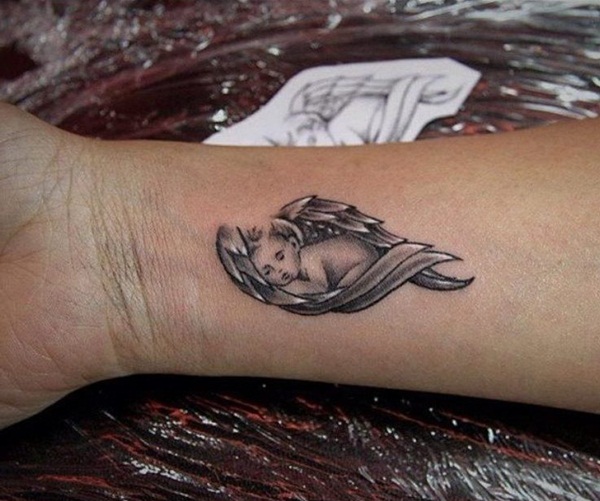 Desenhos de tatuagem de anjo e idéias39 