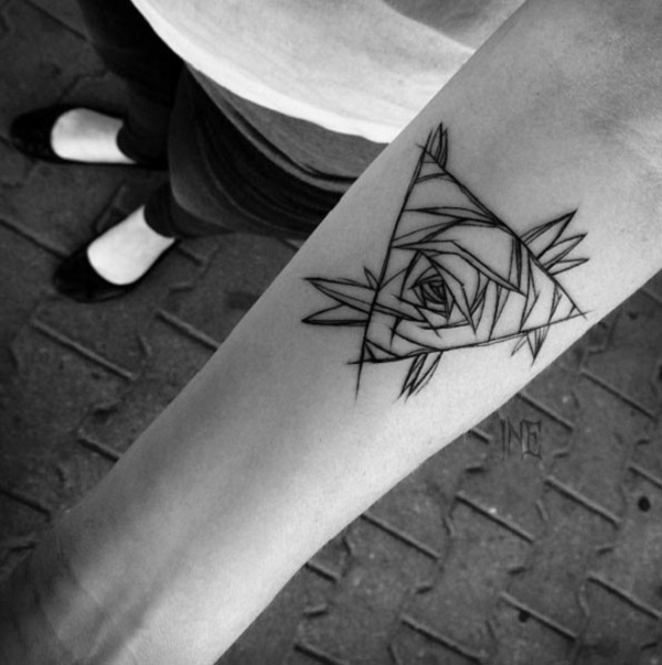 Tatuagens de glifo triangular 22 