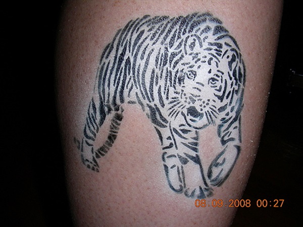 Desenhos de tatuagem de tigre branco e idéias 27 