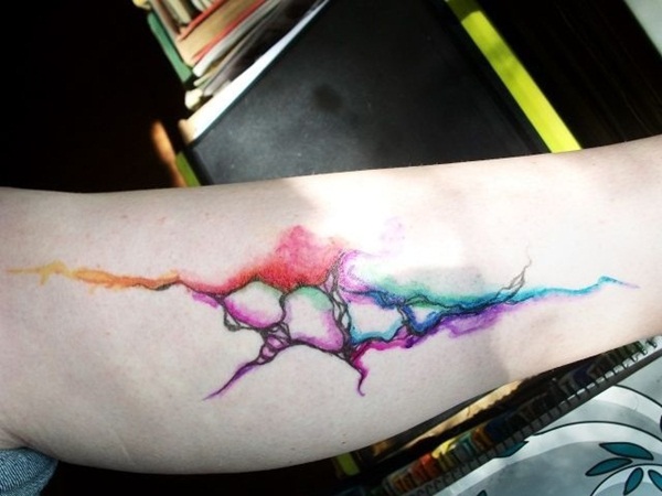 desenho de tatuagem de cor de água e idéias50 