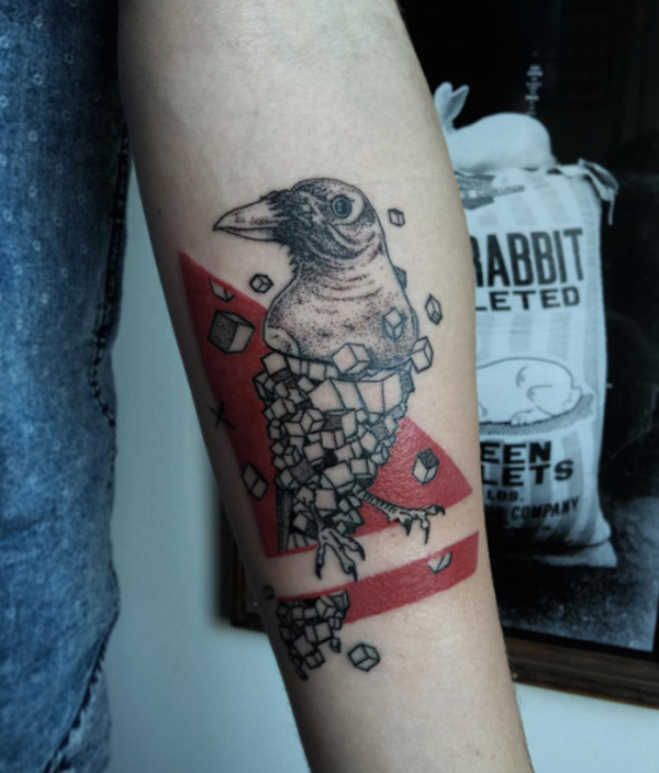 desenhos de tatuagem de aves (2) 