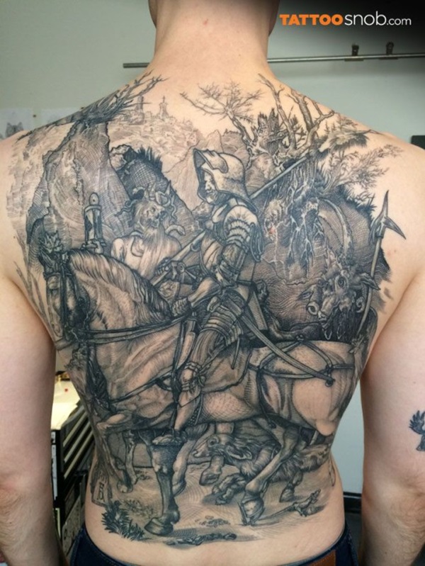 Idéias e Significados do Tattoo do cavaleiro 9 