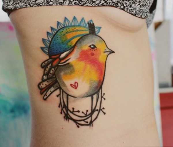 Desenhos de tatuagem de pássaros (78) 