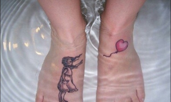Desenhos de tatuagem pequeno bonito para pés de menina (59) 