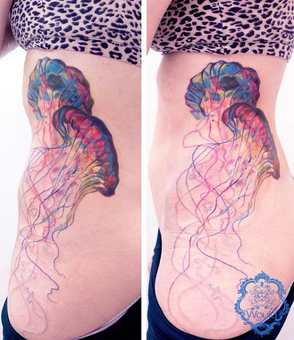 Tatuagem de água-viva 15 