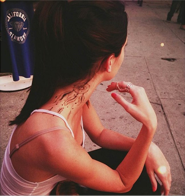 Kendall Jenner`s Dreamcatcher Tattoo 