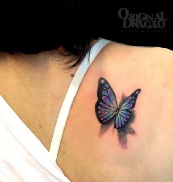 Tatuagem de borboleta 3D 11 