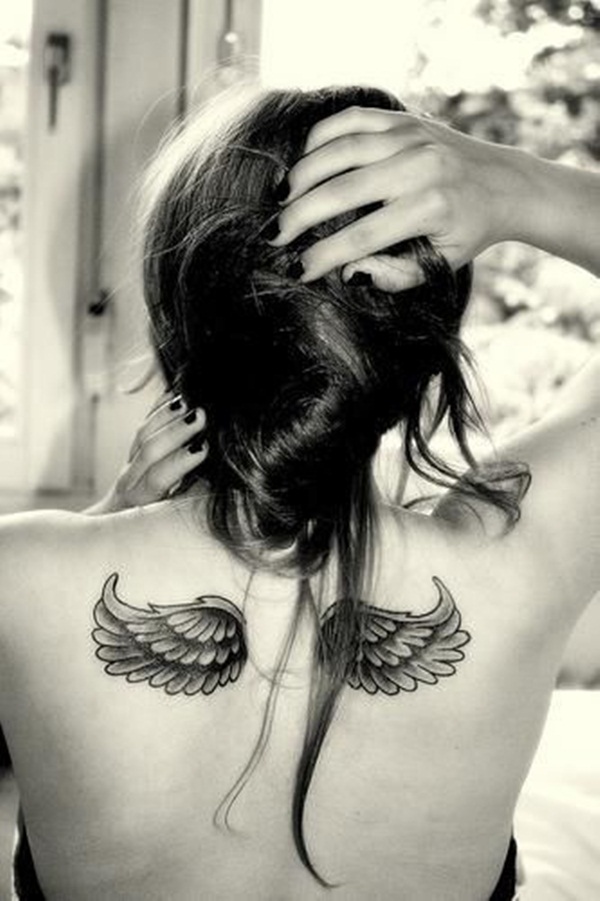 Desenhos de tatuagem de anjo e idéias47 
