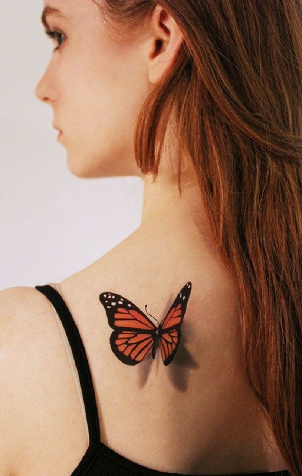 Tatuagem de borboleta 3D 22 