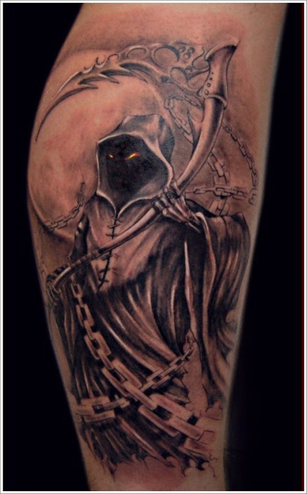 35 Daring Grim Reaper Tatuagem Ideias e Significados 6 