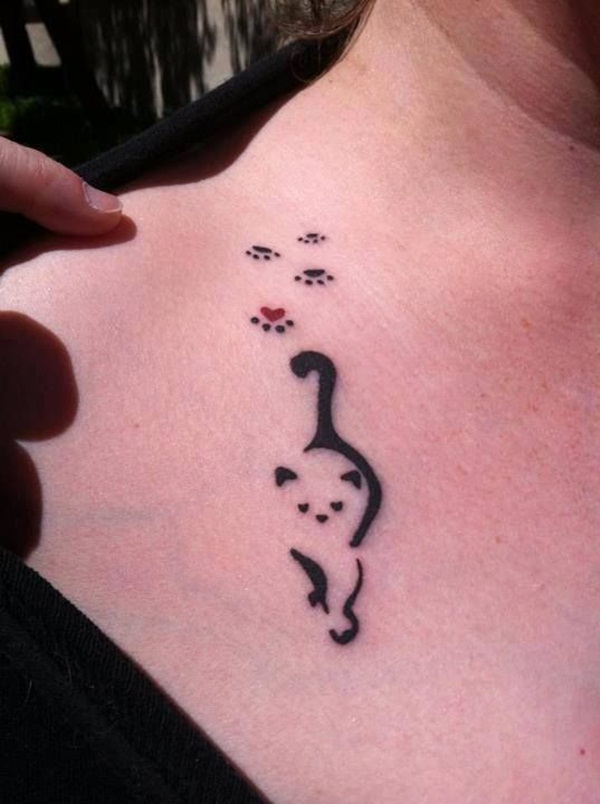 desenhos de tatuagem de gato para girls19 