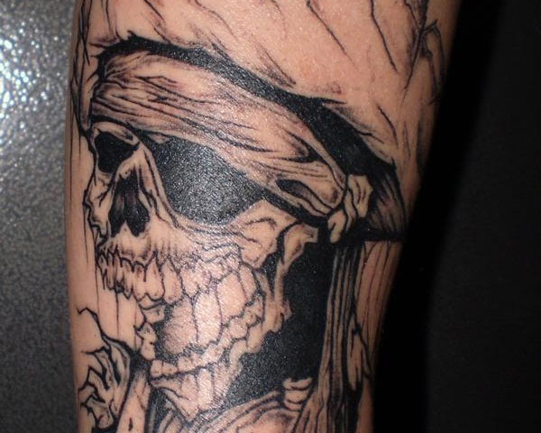 40 fantásticos desenhos de tatuagem de pirata 12 