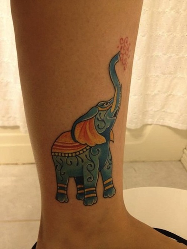 Projetos minúsculos Vectorial bonitos do tatuagem do elefante (45) 