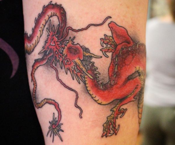 Tatuagem De Pulseira De Dragão 