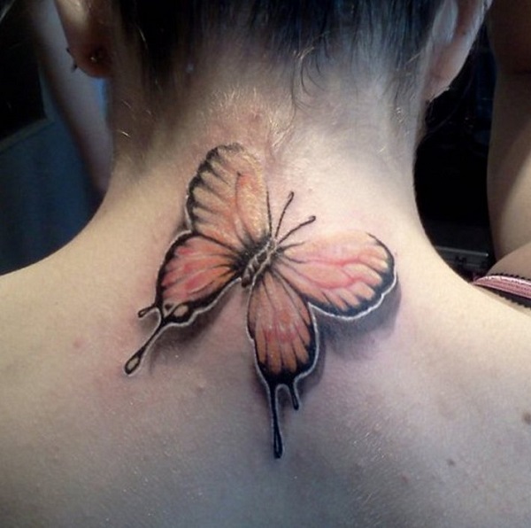 Tatuagem de borboleta 3D 64 