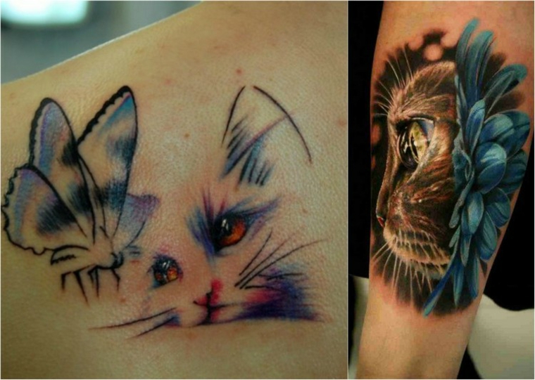 tatuagens de gato pequeno 