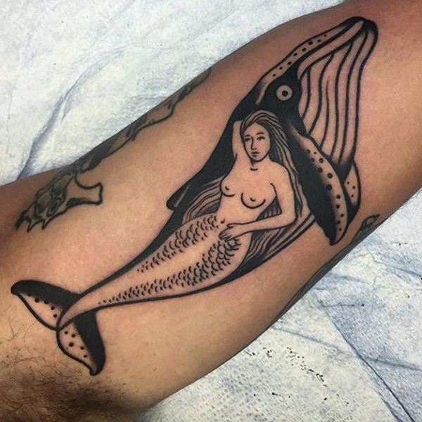 40 desenhos de tatuagem de sereia elegante 20 
