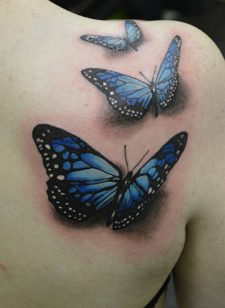 tatuagens de borboleta-blue-three-beautiful 