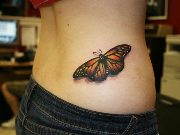 Desenhos de tatuagem de borboleta fofa61 