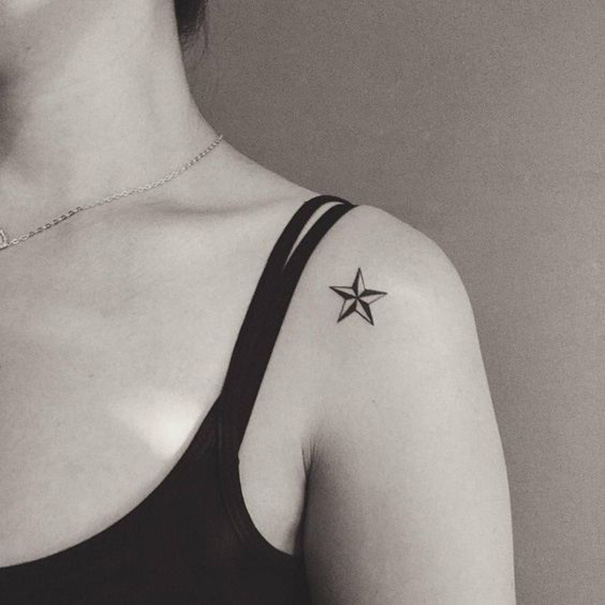tatuagem estrela para mulheres 