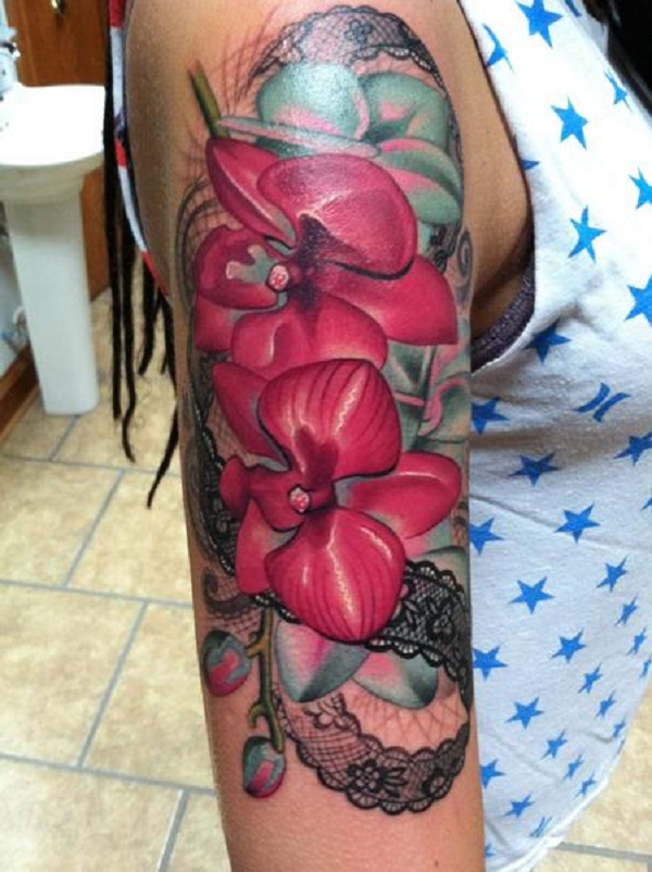 Tatuagem de orquídea 40 