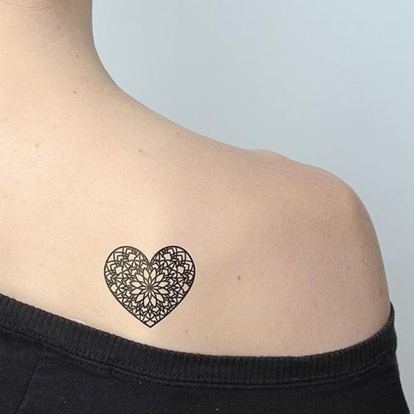 tatuagens de coração 2018 