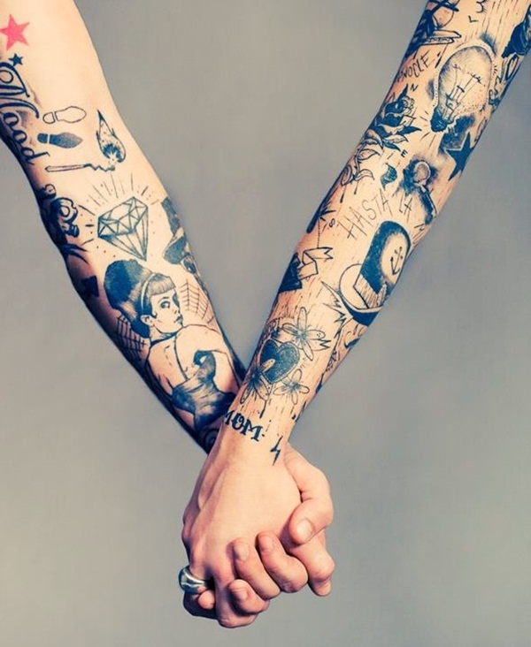Desenhos de tatuagem de casal 51 