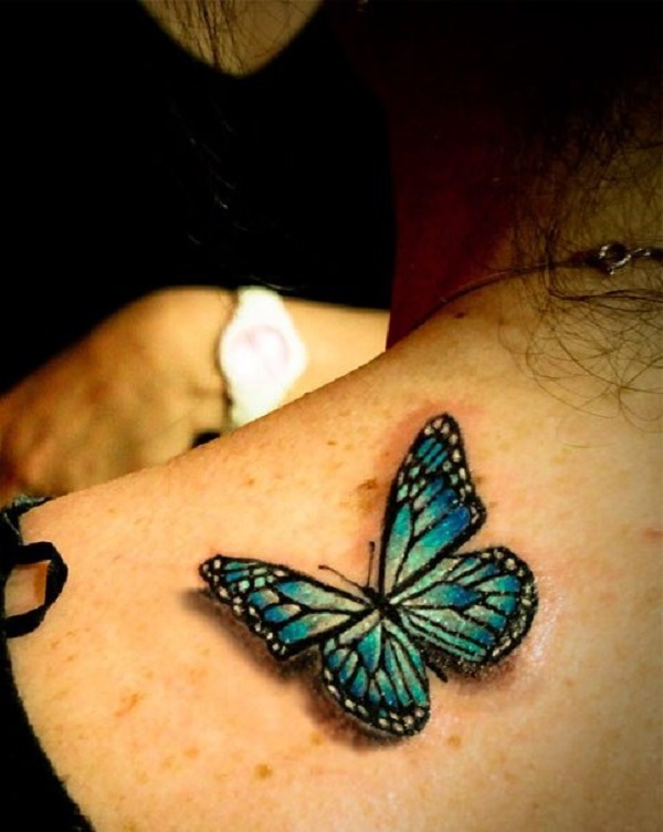 Tatuagem de borboleta 3D 43 