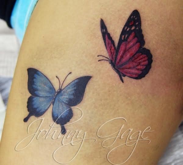 Tatuagem de borboleta 3D 31 