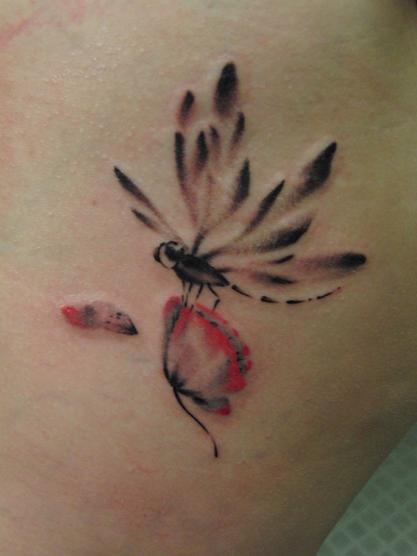 tatuagem de flor de papoula 66 