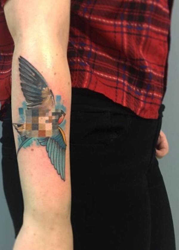 Desenhos de tatuagem de pássaro (82) 