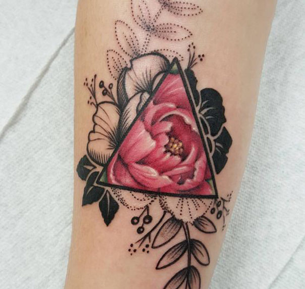 Desenhos de tatuagem de flor nova peônia 