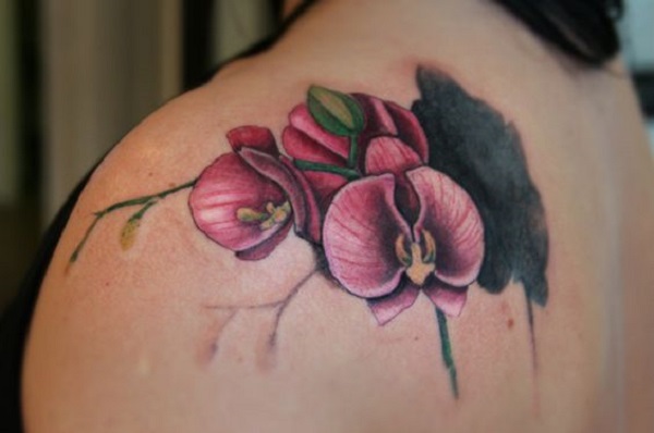 Tatuagem de orquídea 11 