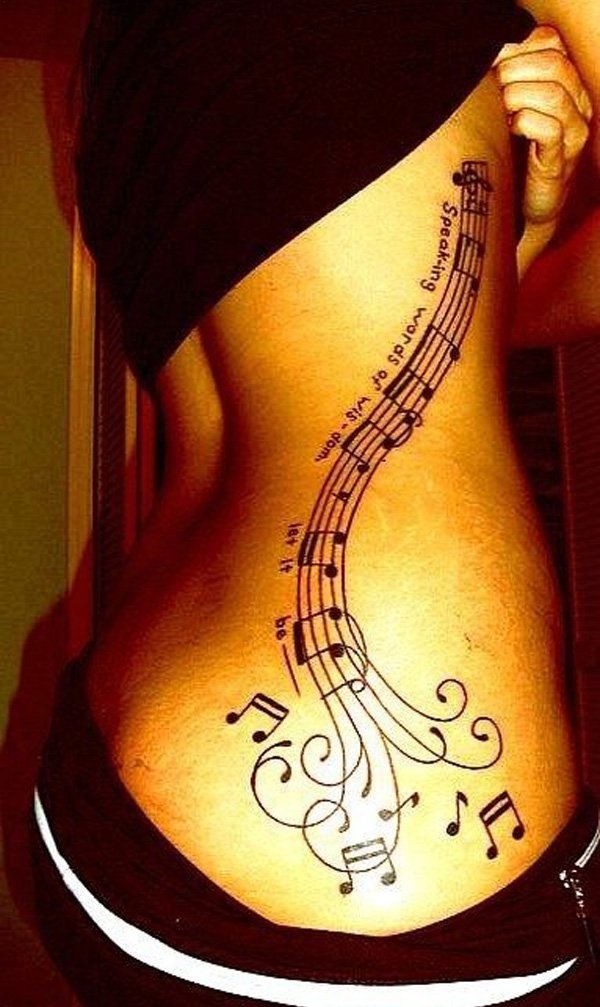 35 Melodious Music Notation Tattoos 22 