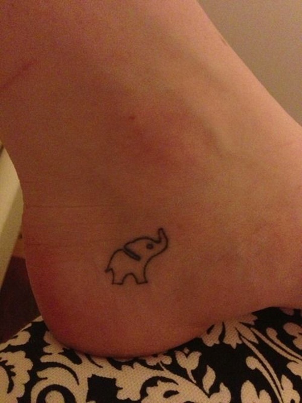 Projetos minúsculos Vectorial bonitos da tatuagem do elefante (12) 