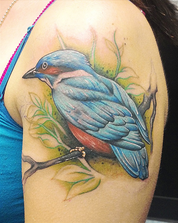 tatuagem de pássaro por shing88 d5px91e 