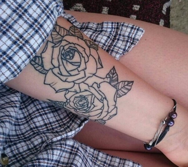 Desenhos de tatuagem de flores (78) 