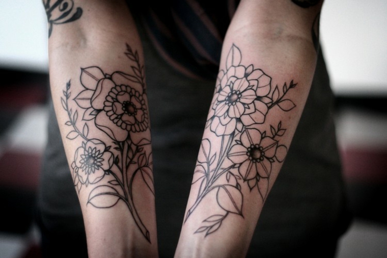 tatuagens de flores com nomes 